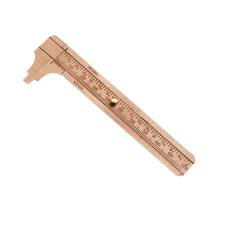 Baluue 3pcs 0-100mm Dual Scale Vernier Caliper Non-magnetic Mini Brass
