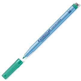 Staedtler 305 M 5 Overhead Projector Film Pen Medium Point, 1.0 mm, Box of 10, Green