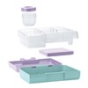 Smash Kids Bento Bite Lunch Box Pixie Dust, Plastic, Mint/Purple,