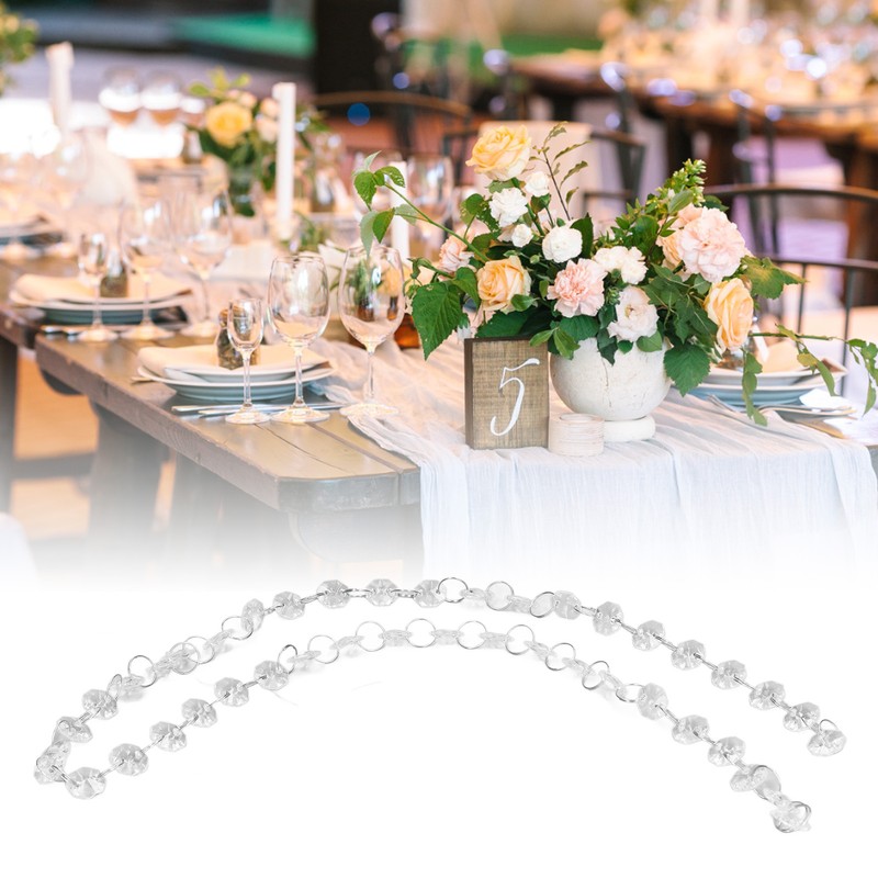 10pcs Crystal Chain Crystal Garland Strand Assemblable Acrylic Hanging Bead