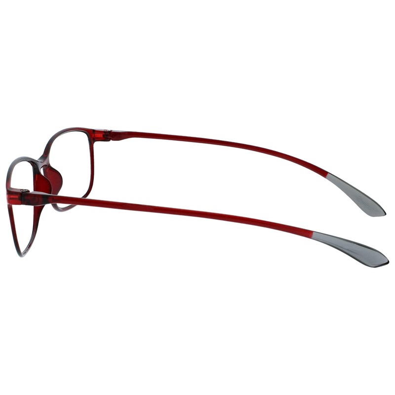 OPULIZE-Ice Pack de 2 anteojos de lectura superligeros negro rojo