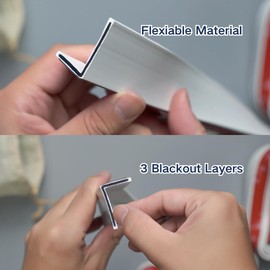 iHomeBlinds 100% Flexible Blackout Light Blocking Strips for Blinds & Shades 2PCS (78“ 2PCS)