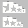UUYYEO 16 Pcs Different Sizes Star Stencils Large Small Star