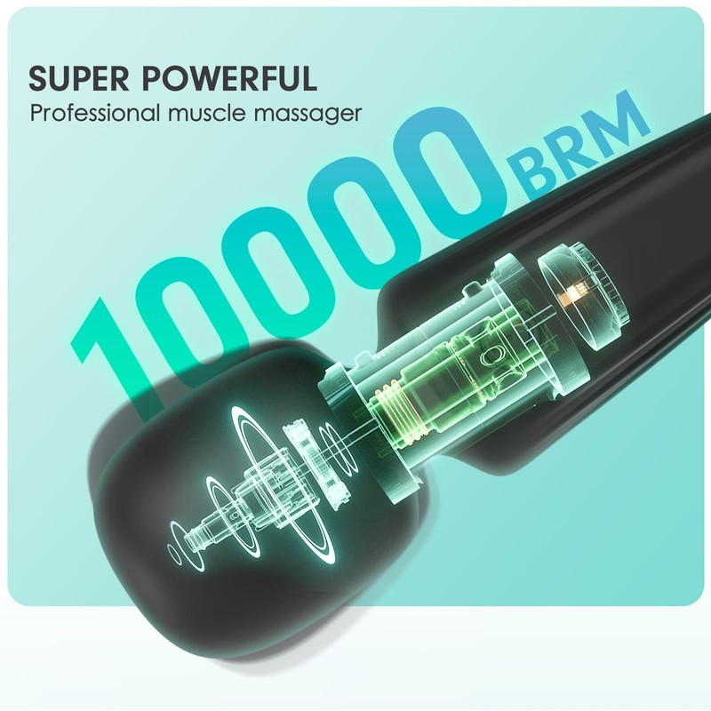 MANFLY Rechargeable Mini Back Massage, Handheld Quiet Powerful Neck Muscle