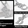Richsteel Initial P Necklace Chunky Silver Chain Necklaces For Women