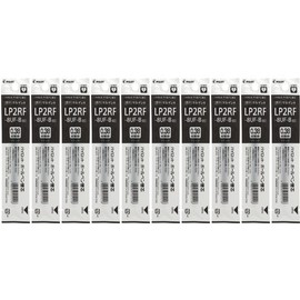 Pilot LP2RF Gel Ink Ballpoint Pen Refills for Juice, 0.38mm, Ultra Fine, Black, Set of 10