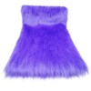 Wanghd Wide 36"x18" inch Length Violet Imitation Fox Faux Fur