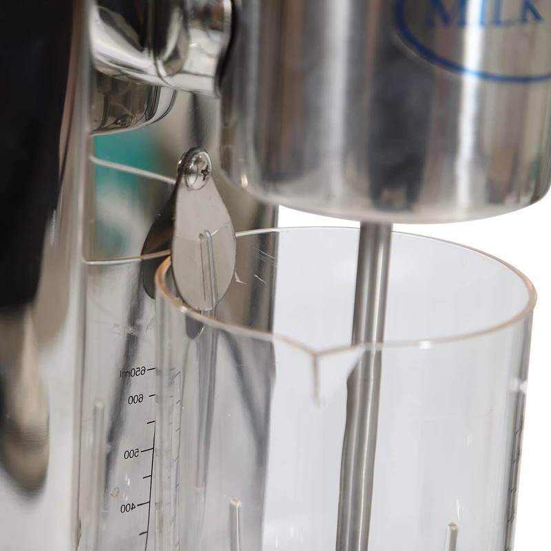 SNKOURIN Milkshake Maker,Single Head Stainless Steel Beverage Blender with 650ML