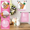 GAROMIA Easter Tea Towel, Pack of 2, Rabbit Ear, Easter