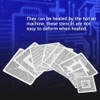 33pcs BGA Universal Reballing Rework Net Stencils Steel Template Mesh