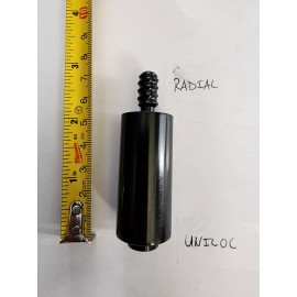 Unbranded Radial shaft to uniloc butt adapter pool cue extension predator revo black 1.75"