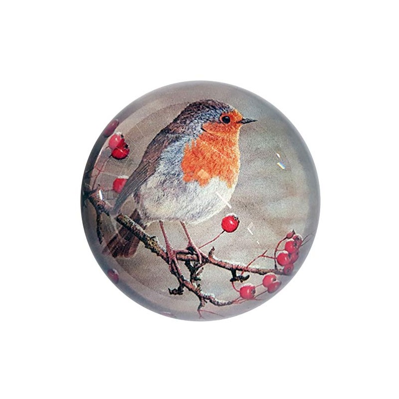 Robin Paperweight by Robert E Fuller Wildlife Artist | 8cm