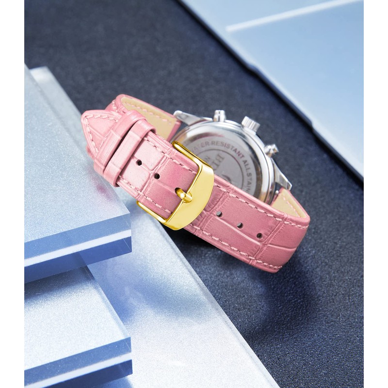 BINLUN Genuine calf leather replacement watch strap leather multicolour gift