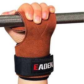 LTG 7987649 Power Grip Muscle Training Gloves, Genuine Leather, Gym, Training, Bench Press, Gloves, Grip Assistance, Lat Pulldown, Barbell, Pull Ups, Left and Right Set, Weightlifting, Unisex,