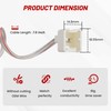 RED WOLF Car Door Speaker Wiring Harness Fit for Nissan