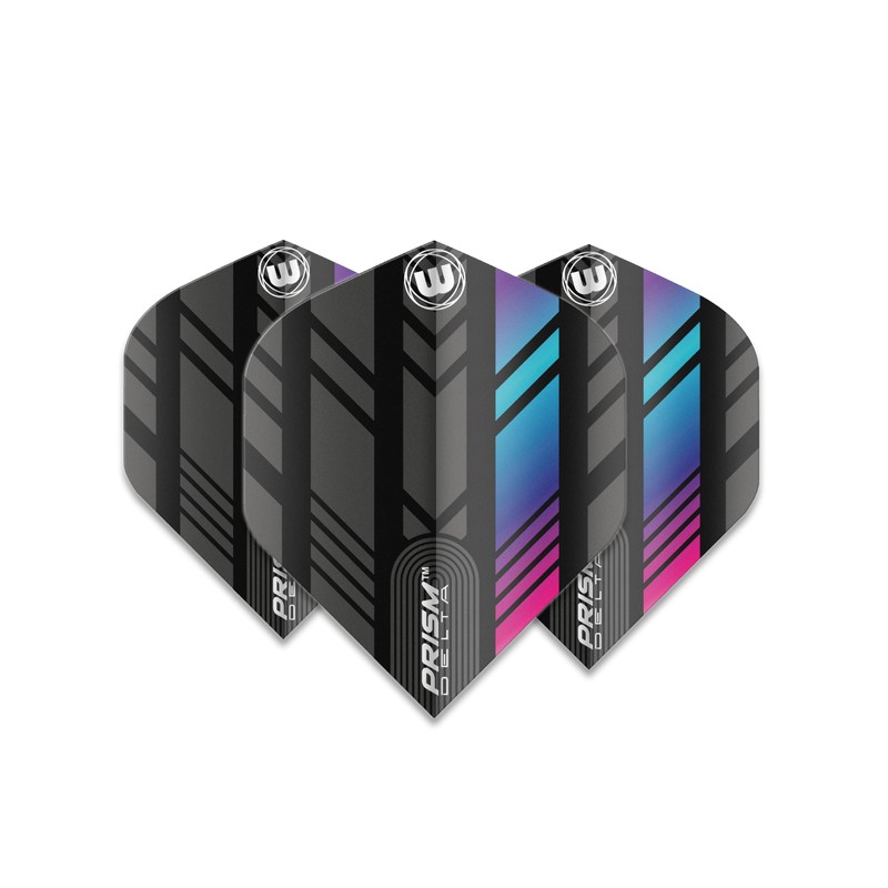 WINMAU Prism Delta Stripe Design Black Extra Thick Dart Flights