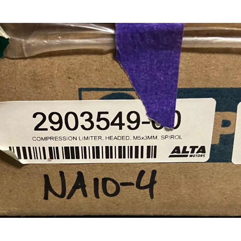 Alta Motors COMPRESSION LIMITER, HEADED, M5x3MM, SPIROL (2903549-00)