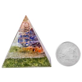 Nupuyai Crystal Pyramid Gemstone Healing Stone Energy Pyramids for Positive Energy Reiki Healing Meditation and Home Feng Shui Decoration