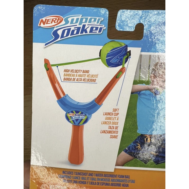 NERF Sling N Soak Super Soaker Sling Shot Water Toy