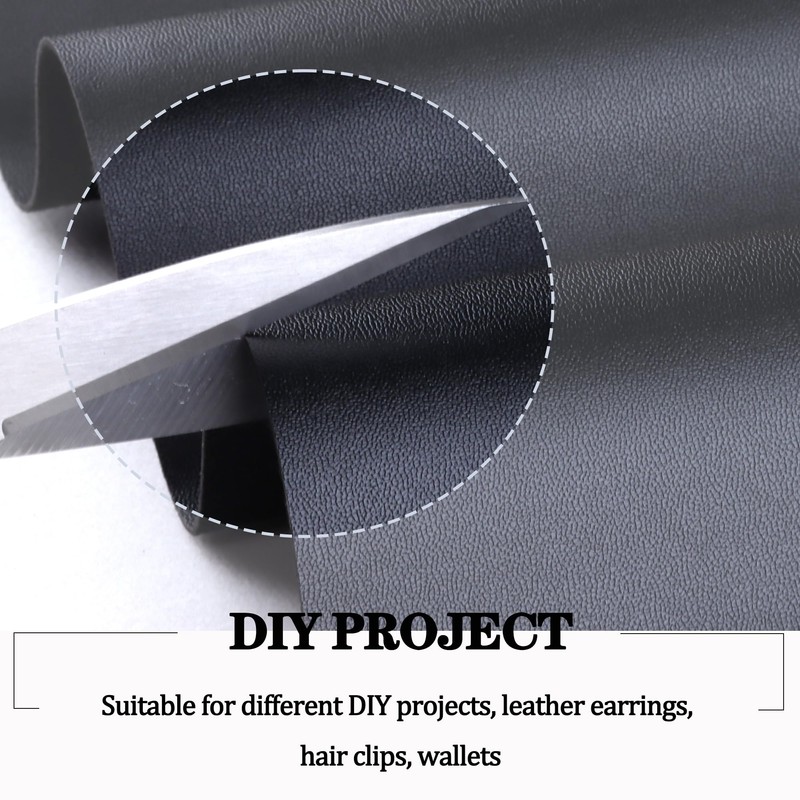 30 Pcs Smooth Faux Leather Sheets, 8 x 12 Inch