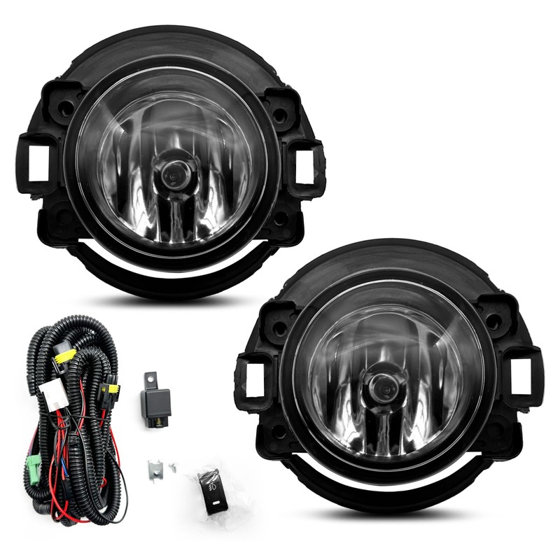 Fog Lights Assemblies Compatible With 2005-2015 Xterra 2010-2019 Frontier Front