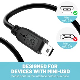 SLLEA 6ft USB PC Charger + Data SYNC Cable Cord for Rand McNally GPS TND 515 525