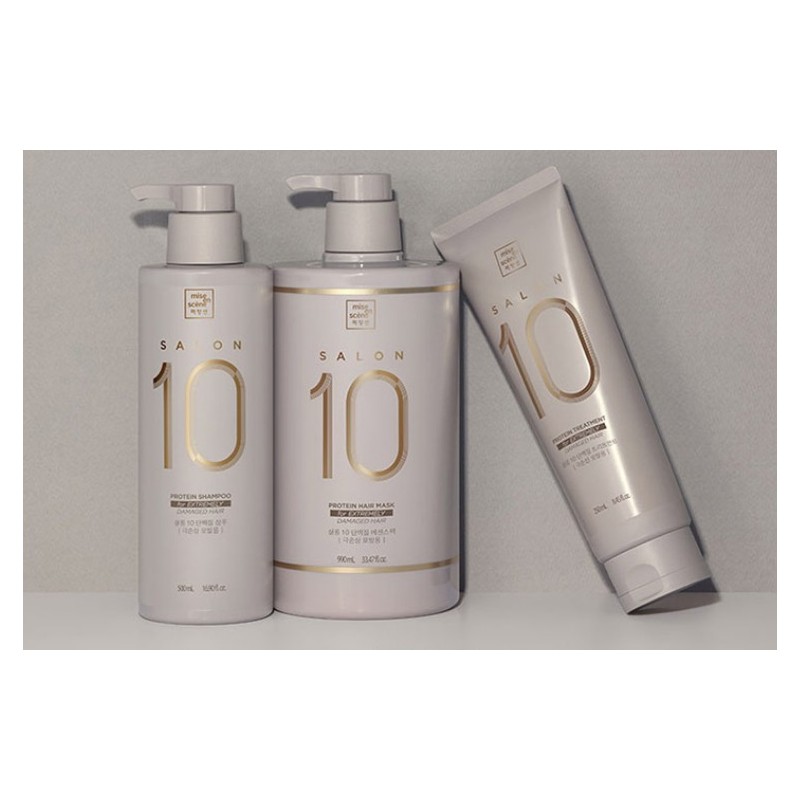 미쟝센 살롱 10 단백질 샴푸 극손상 모발용, 990ml, 1개 Mise