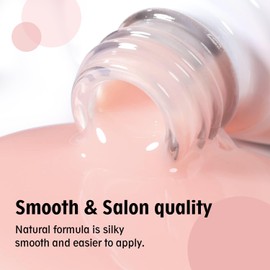 Larvall Beautpal Jelly Gel Nail Polish Set Nude Gel Polish Kit Milky Nude Sheer Pink Soak Off UV Translucent 10PCS 7ml