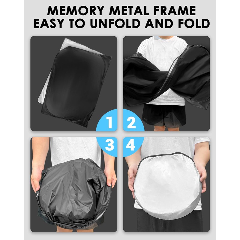 WEIPIN Sun Protection Front Screen Compatible with MG ZS EV