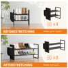 Shoe Rack with Side Pocket, Expandable 2-Tier Mesh Shoe Organizer