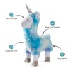 Fringe Studio Dog Toy, Cool Blues Llamacorn-Plush Pet Toy (289358)
