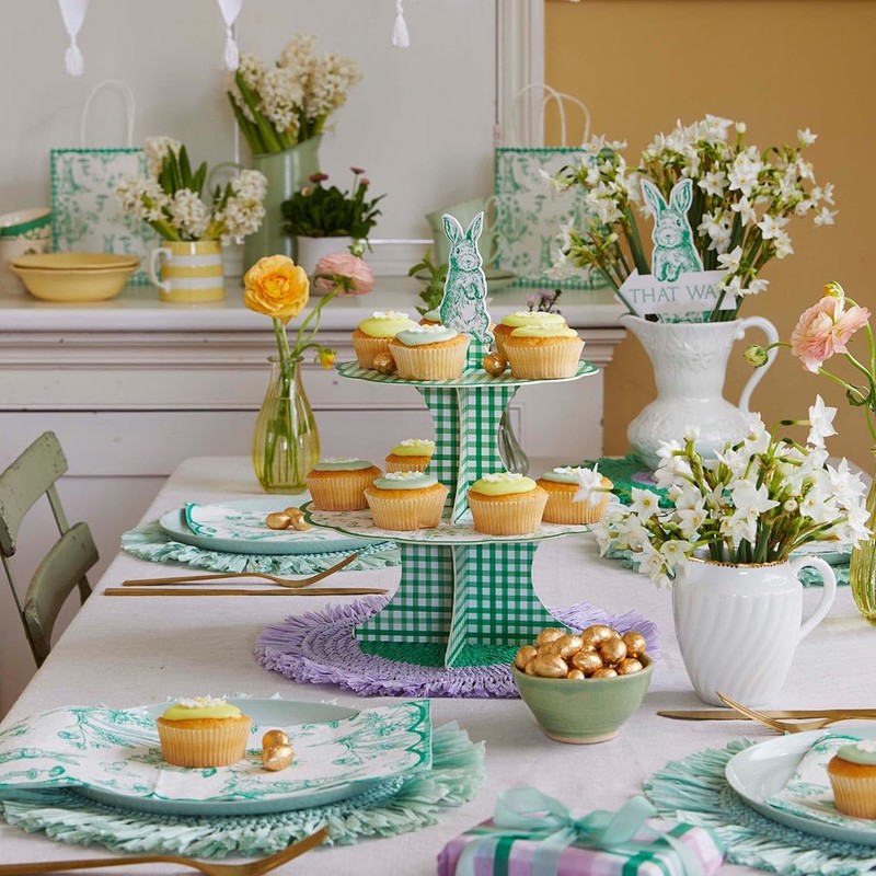 Talking Tables Scalloped Easter Paper Plates | Eco-Friendly Disposable Dishes