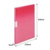 Kokuyo file clear. Book Motte A4 20 Sheets Pocket Pink