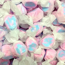 Gourmet Soft and chewy Salt Water Taffy Candies - Individually Wrapped - Bulk bags (Cotton Candy, 3 Pound (Pack of 1))
