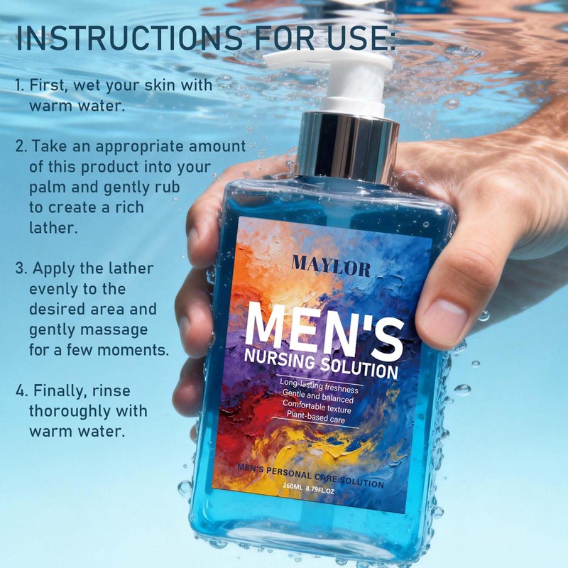 Men’s Intimate Wash with Aloe & Botanicals, pH-Balanced Daily Care
