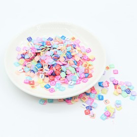 20g 5mm Mix Fruit Flower Animal Heart Cat's paw Letter Constellation Polymer Clay Slices Sprinkles Soft Clay Nail Shaker DIY Craft Slime Crystal Filler Accessories (12)