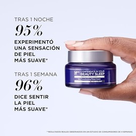 It Cosmetics Confidence in Your Beauty Sleep - Crema Facial de Noche con Ácido Hialurónico, Antiedad e Hidratación Reparadora, Reafirma y Revitaliza en Solo 7 Noches