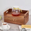 SARUFO Acacia Wood Tea Bag Organizer with Drawer - Tea