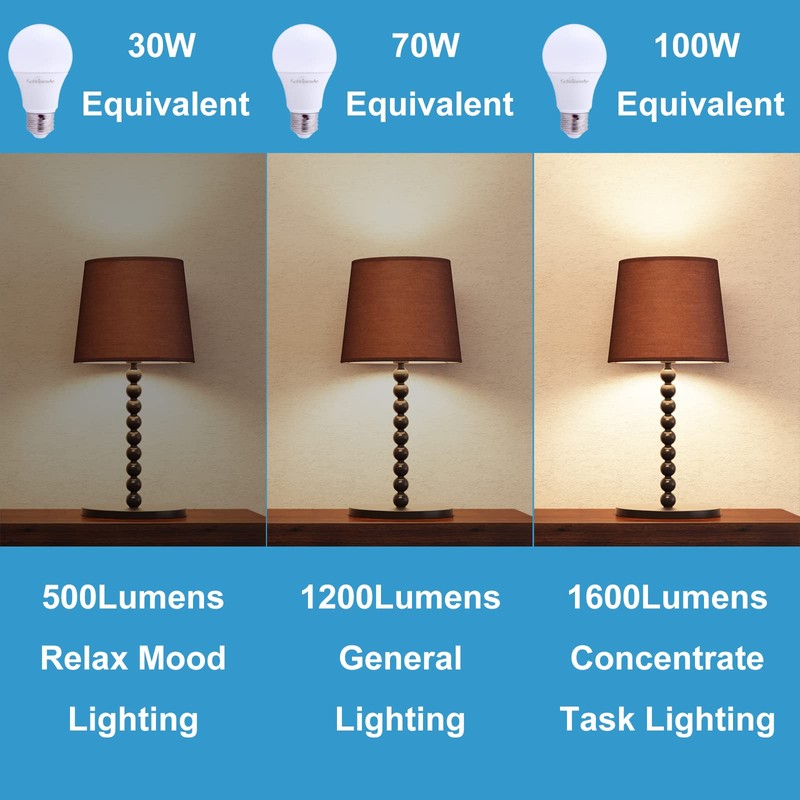 Scheinenda 3-Way Led Light Bulbs 30 70 100 Watt Equivalent