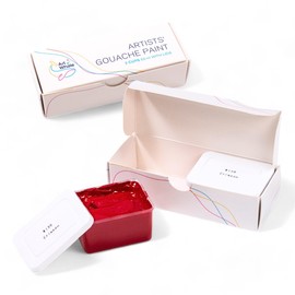 Art Whale Gouache Crimson Refills (50ml/1.7oz)|Intense Pigments, Easy Color Refill (2 pcs.)