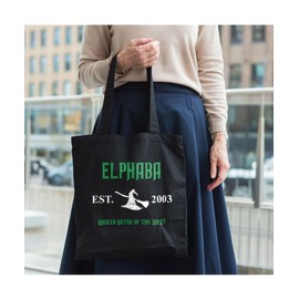 Hippowarehouse Elphaba wicked witch of the west Tote Shopping Gym Beach Bag 42cm x38cm, 10 litres