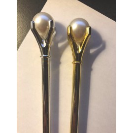 Unbranded 2 Novelty Pearl Queen Kids Writing Ballpoint Pens Ofc Stocking stuffer