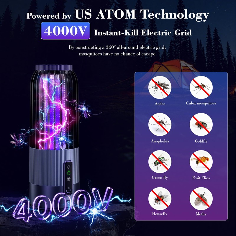 2026 NEW Electric Fly Zapper, Featuring US ATOM Technology –