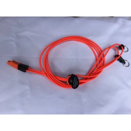 RYO Extra Large Ultra Light Bino Harness with safety whistle by Rick Young Outdoors - Safety Orange