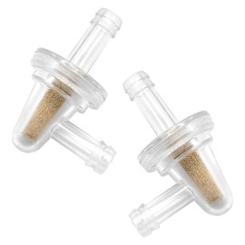 SYudwen Inline Fuel Filter, APE RACING Universal Small 90 Degree Fuel Filters for 1/4 Fuel Line Gas Engine Compatible with ATV Quads Bike Scooter Motorcycle Fuel Line Gas Engine 2PCS