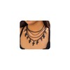 Gothic Black Cross Necklace for Women,Goth Layered Crucifixion Choker Necklace