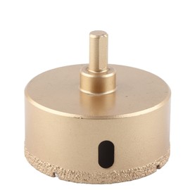 Diamond Hole Saw Carbon Steel Tile Holes Opener Drill Bit for Porcelain Glass Triangular Shank75mm