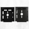 Partsam 1 Set Square Black Trailer Tail Light Mounting Box