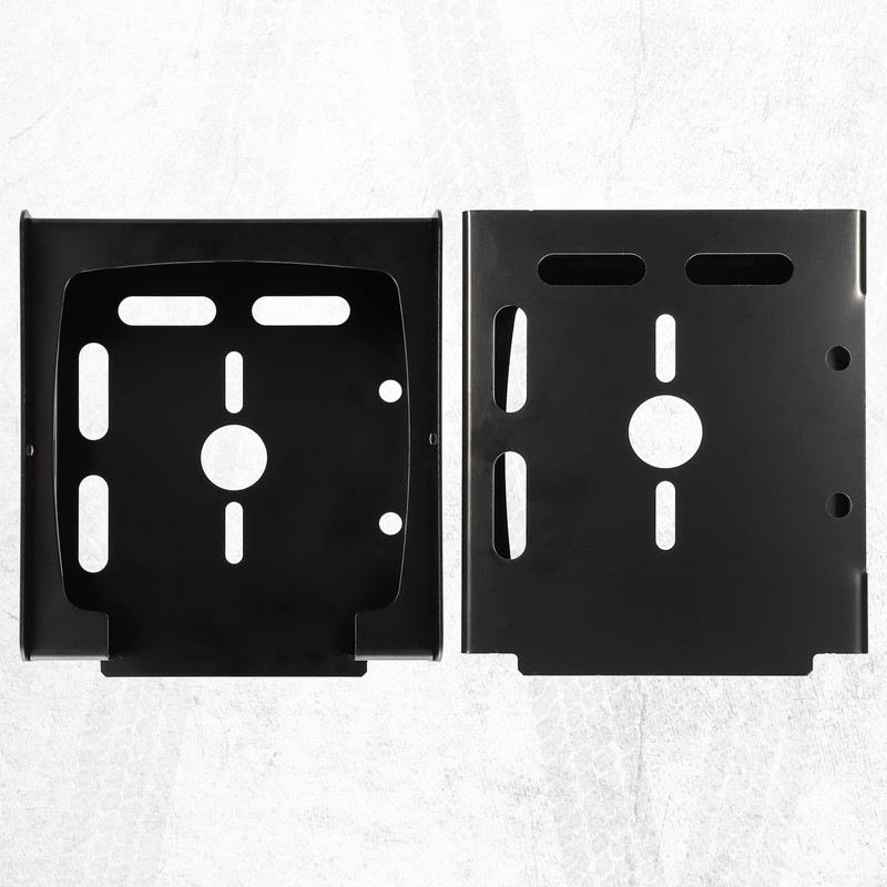 Partsam 1 Set Square Black Trailer Tail Light Mounting Box