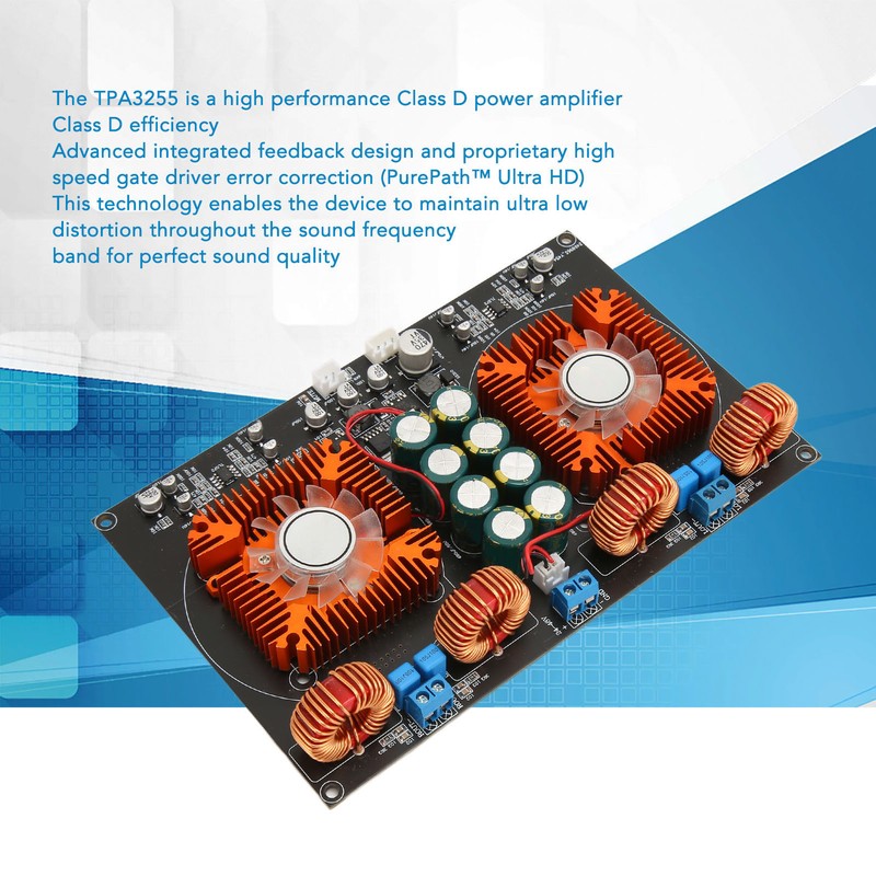TPA3255 Power Amplifier Board Dual Core High Power Class D